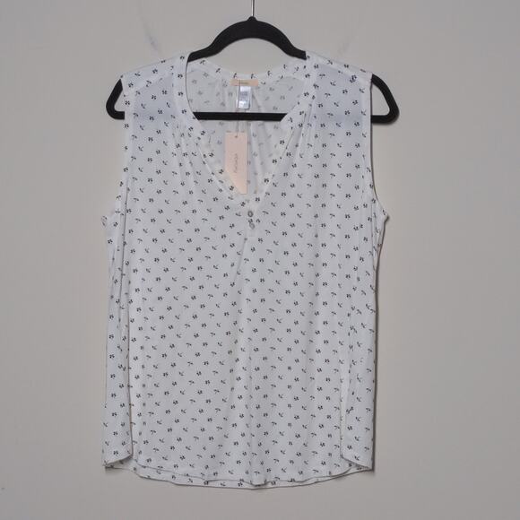 Eberjey Sleeveless Peasant Lounge Top in Parasols – Size S – NWT - Picture 4 of 9